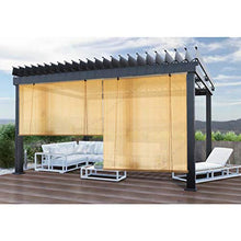 Esterno Tende A Rullo, Schermata Privacy Tenda, Tasso Di Ombreggiatura 95% Con 2 Ganci Per Deck, Pergola Balcone Terrazza, Portico ( Color : Beige , Size : 1.2x2.5m )