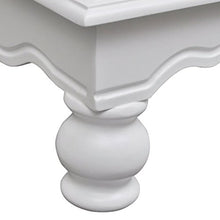 Lingjiushopping Armadietto Bianco in Legno con 2 Ante e 1 Cassetto Materiale: MDF e Legno di Pino (Struttura) + Ferro (Maniglia) Buffet e credenze