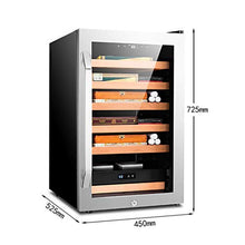 Armadio per Sigari A Temperatura Costante Intelligente per La Casa Humidor per Sigari da Ufficio Mensola in Legno di Cedro Sistema di umidità Intelligente (Color : Black, Size : 45x52.5x72.5cm)
