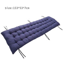 ALLWAYSFORYOU - Cuscino di ricambio per lettino da sole, per esterni, giardino, patio, spiaggia, schienale alto, senza sedie, 48 x 160 cm, colore: Blu
