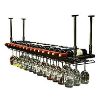 Scaffale per Bicchieri da Vino Durevole Scaffale per Vino Moderno in Metallo Portabottiglie per Vino Scaffale per Vino - Portabottiglie da Appendere, Porta Calice, Cucina di casa e Decorazione Bar-