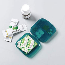 Portapillole da viaggio – 6 scomparti in medicina – un porta pillole quotidiano in vitamina per bagagli o borsa.