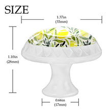 Agrumi Limone 4 PCS Pomelli per Porta, Pomolo per Mobile, Pomelli per Mobili con Viti, Maniglia per Armadietto, Pomelli per Porta, Pomelli per Cassetti per Porta, Armadio, Cassetto e Credenza