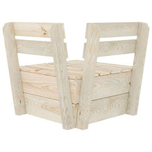 FAMIROSA Divano Angolare Modulare su Pallet in Legno di Abete Impregnato