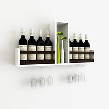 MEIDUO Cremagliera del Vino Scaffale da Parete per Armadio da Parete Moderno mensola Semplice Compilare Qualsiasi Spazio (Colore : Marrone)
