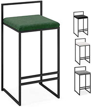 Sgabelli Elegante Arredamento Per La Casa Con Seduta Quadrata In Velluto, Sgabelli Da Bar, Sedie Con Base In Metallo Nero, Poggiapiedi Per Sgabelli Da Bar Per La Colazione In Cucina, Bancone Bistro