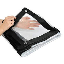 SHIJINHAO Telo Impermeabile Esterno,Tarpaulin Trasparente Impermeabile Con Occhielli Tarpaulin Resistente Agli Agenti Atmosferici Pannie Addentrosi For Mobili Da Giardino Piante Tetto A Effetto Serra,