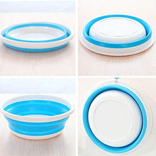 Portable lavaggio multifunzionale Round Up Bowl esterna Bagno Lavabo pieghevole benna Bacino portatile pieghevole Lavabo for uso domestico lavanderia lavaggio dell'automobile Camping viaggio Lavabo fo
