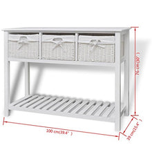Tidyard Credenza di Stoccaggio Bianca,Credenza Stoccaggio Moderna con Cestino Bianca d'Ingresso/Salotto/Soggiorno