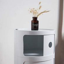 Diaod Nordic Semplice ABS Bedside Governo di immagazzinaggio Moderna Divano Camera Comodini 3 Livello Rotonda Bagagli Finitura Armadi