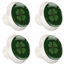 Quadrifoglio 4 PCS Pomelli per Porta, Pomolo per Mobile, Pomelli per Mobili con Viti, Maniglia per Armadietto, Pomelli per Porta, Pomelli per Cassetti per Porta, Armadio, Cassetto e Credenza