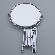 CENPEN Specchio da parete per trucco da 20,3 cm, specchio da trucco a doppia faccia pieghevole Vanity Mirror retrattile (colore : argento, dimensioni: 20,3 cm)
