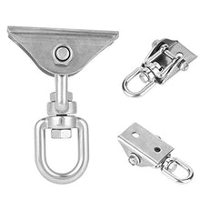 Aigid Piastra Fissa Swing, Amaca Girevole in Acciaio Inox Gancio Appendiabiti Piastra Fissa Accessorio per Sedia sospesa