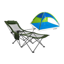ABBD Sedia a Sdraio da Spiaggia Regolabile, Lettino da Campeggio Portatile Sedia reclinabile Pieghevole, Sdraio reclinabile da Esterno Nero per Piscina-ArmyGreen1