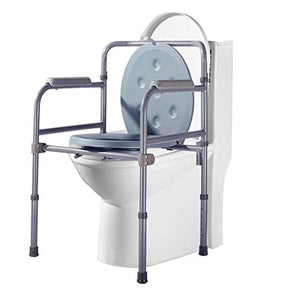 Z-SEAT Comodino Sedia Comodino Comodino con Altezza Regolabile per Adulti, sopra Toilette e Comodino Comodino, Viene Fornito con Paraspruzzi/Secchio/Coperchio