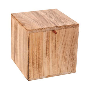 Sgabello Tavolino Basso Legno Home Soggiorno Ripostiglio Moda Creativa Retro 27 * 27 * 27cm LCSHAN (Color : Lightly Baked)