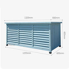 BESTSOON Armadietto da Esterno per Mobili da Giardino Solido Strumento di Legno Storage Box Low Governo di immagazzinaggio Esterna Impermeabile Balcone Garden Courtyard Varie Box