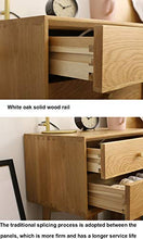 Comodino in Legno Massello, Comodino 2 Cassetti, Tavolo Laterale Divano, Mobili da Camera da Letto in Rovere Bianco Storage E Custodia da Comodino