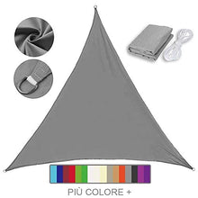 Lanbent Vele Parasole Impermeabile Triangolare, 95% Protezione Raggi UV per Posto Auto Coperto e Pergola, per Esterno, Giardino, Terrazza e Campeggio Tenda Parasole