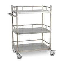 Carrello Medico,Stazione di Installazione Medica in Acciaio Inossidabile Installazione Gratuita,per Strumenti per Chirurgia della Droga A Tre Strati, Veicoli per Strumenti per Cambio Medicazione