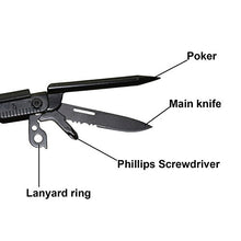 Lanker Multitool pinza, multifunzionale, set di utensili, in acciaio INOX, ideale per DIY/attività all' aperto/auto bicicletta riparazione KM02