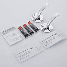 Hossom 3pcs Appendi Accappatoio Ganci Uncini Per Accappatoio Asciugamano, Gancio A Muro Nastro Biadesivo Cromato Acciaio Inox Gancio a Ventosa Senza Trapano Per Bagno Cucina Organizzare