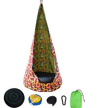 MZP Leggero Bambini Pod Swing Posto a Sedere Sospeso Sicurezza Interno All'aperto Amaca Sedia con Gonfiabile Cuscino Campeggio