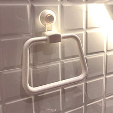 Keahup Anello portasalviette a Ventosa 1 Pezzo Anello portasalviette a Ventosa sottovuoto Porta Asciugamani da Cucina Mensola Bagno Nero