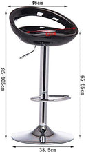 WZX Sgabelli per bancone da Cucina Sgabelli da Bar con Schienale Sgabello Regolabile in Altezza Sgabelli da Bar in plastica Regolabili in Altezza Sgabello da Cucina 65-85 cm