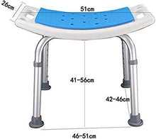 Zfggd Doccia Sgabello da Bagno Bagno Sedia Sedile reclinabile Presidente Antiscivolo, Alluminio Leggero Anziani disabili 150 kg