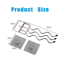 GJXJY Appendiasciugamani da Muro, Autoadesivo Porta Asciugamani con 3 Braccio Oscillante, 180° Ruotabile Porta-Salviette Nessuna Foratura per Bagno, Cucina2pcs