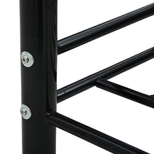 BIGTO - Struttura letto in acciaio per camera da letto, 90 x 200 cm, colore: Nero