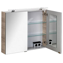 FACKELMANN - Set di mobili da bagno, 3 pezzi, colore: marrone chiaro