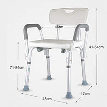 MKJYDM Alluminio Bagno Sedia Sedia da Bagno Doccia Panca da Bagno Sgabello Vecchio Uomo Sedia da Doccia Donna Incinta Sgabello da Bagno Sgabello da Bagno