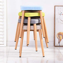 Sgabello Resistente per Soggiorno Stile moderno Sgabello quadrato semplice for camera da letto Soggiorno Sgabello in tessuto Art Makeup Sgabello Piccolo sgabello for bambini Decorazione Vanity Sgabell
