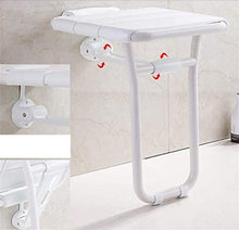 Sgabello Doccia Bagno Sedile Ribaltabile Doccia Sgabello con Gambe a Parete Sedia da Doccia Vasca da Bagno, Ingresso a Cambiare Le Scarpe Sgabello-disabili/Donne Incinte/Anziani ABS Antiscivolo da