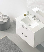 Randalsa Mobile Nexo 80 cm | Bianco | 81 x 81 x 46 cm | Mobile con 2 cassetti + lavabo in Ceramica