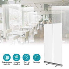 MSQL Schermo igienico Trasparente da 200 * 80 cm, Protezione Contro Lo starnuto per Schermo Banner in PVC Trasparente con Borsa da Trasporto, per Palestra, Salone, Parrucchiere