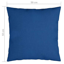 Buyounger Cuscini Decorativi 4 pz Blu 50x50 cm in Tessuto