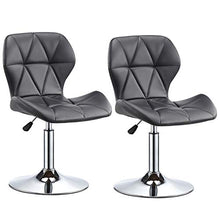 LUSTAR Set di Sgabelli A Barre di Regolazione Dell'altezza di 2 Sgabelli da Banco Industriale Moderno Sgabelli da Bar Moderno con Sgabelli da Cucina con Schienale Black-1