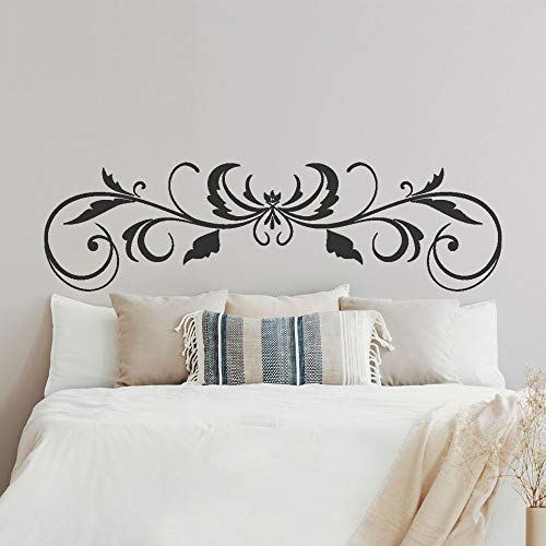 T-MK369 - Adesivi per testiera del letto, 39 x 140 cm, colore: Nero