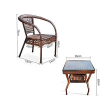 HLZY Tavolo in Vimini in Rattan mobili in Patio e Set s Mobili da Giardino Mobili da Giardino Arredamento per mobili Rattan mobili da Giardino Set Divano Angolo tavolino da caffè Patio