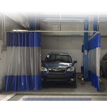 YJFENG Pannello Laterale della Tenda di Ricambio, Tende Impermeabili per Terrazze, Tela Rivestita Blu con Cuciture in PVC Trasparente da 0,5 Mm, per Tettoie, Gazebo