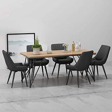 DRAGCYZ Set Di 1/2/4 Sedie da Pranzo Di Lusso, Sedia da Ufficio in Pelle Ecopelle, Sedies soggiorno Moderne con Seduta e Imbottito Morbido, per Scrivania Patio Caffetteria Terrazza/Blau / 1