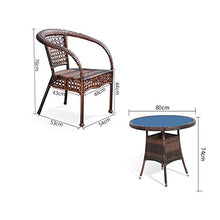 HLZY Tavolo in Vimini in Rattan mobili in Patio e Set s Mobili da Giardino Mobili da Giardino Clearance Patio Rattan Tavolo da Pranzo Set di Wicker Weave Table Table Patio Conversazione