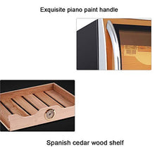 Armadio per sigari a umidità controllata armadietto per sigari in legno di cedro cantinetta vino a temperatura costante mini frigorifero (Color : Black, Size : 43 * 55 * 28cm)