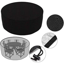 Copertura Tavolo Esterno Rotondo Coperture Tavoli Giardino Telo Protettivo, Impermeabile Antivento 210D Oxford Copertura per Mobili Giardino Tavolo Giardino,185 * 110CM