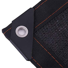Telo Ombreggiante, Paralume in Tessuto Coprente con Occhielli, Resistente all'umidità 90%, for Piante da Giardino Green House (Nero) (Size : 6m x 12m)