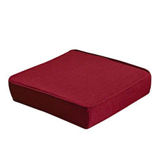 Cuscino del sedile imbottito quadrato, spugna addensare sedia cuscini cuscini patio mobili per pavimento pavimento pavimento pads alimento sedia da esterno per sedia da esterno pads rosso 60x60x8cm (2
