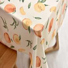 LSSM Tovaglia Semplice E Moderna in Tessuto Poliestere Cotone Frutta Fresca Tovaglia da tè Impermeabile Bambini Tovaglia Fantasia Rotolo Tovaglia Carta Rosa Rotolo Tovaglia Giallo 130 * 130Cm